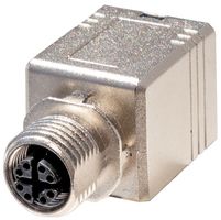 TUK SGM1290 Connector Adapter, Right Angle, Cat6A, X Coded, M12, 8 Ways, Receptacle, RJ45, 8 Ways, Receptacle