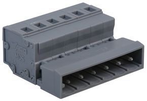 WAGO 231-606 插拔式接线端子, 5 mm, 6 路, 28 AWG, 12 AWG, 2.5 mm², 夹式