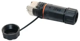TUK WSGJK Modular Connector, RJ45 Jack, 1 x 1 (Port), 8P8C, Cat6a, IP68, Cable Mount