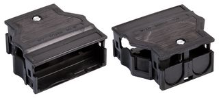 WAGO 770-505 Connector Accessory, 5 Pole, Black, PA66, Strain Relief Housing