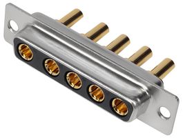 MH CONNECTORS MHCDS5W5S2 连接器, 组合式D-SUB, MHCD Series, DB-5W5, 插座, 5 触点, 5电源, 焊接杯