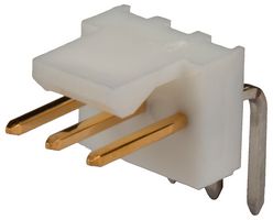 MOLEX 22-12-2034 引脚针座, 线至板, 2.54 mm, 1 排, 3 触点, 通孔直角, KK 254 7478 Series