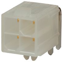 MOLEX 26-01-3115 引脚针座, 线至板, 4.2 mm, 2 排, 4 触点, 通孔直角, Mini-Fit Jr. 5569 Series