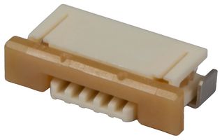 MOLEX 52271-0579 连接器, FFC/ FPC板, 1 mm, 5 触点, Easy-On 52271 Series, 焊接, 底部, 1排