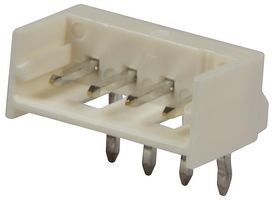 MOLEX 53254-0470 引脚针座, 线至板, 2 mm, 1 排, 4 触点, 通孔直角, Micro-Latch 53254 Series