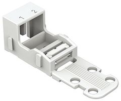 WAGO 221-512 附件, 卡扣式安装脚, Wago 221系列2导体端子块, WAGO - 221 系列白色安装支架