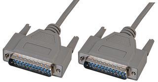 PRO SIGNAL SL666 Computer Cable, Laplink, Parallel, D Sub Mini Plug, D Sub Mini Plug, 9.8ft, 3m, Grey