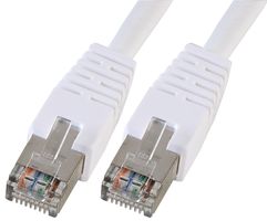 PRO SIGNAL PSG91655 以太网线缆, STP, Cat5e, RJ45插头至RJ45插头, 白色, 15 m, 49 ft