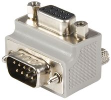 STARTECH GC99MFRA2 D-Sub 连接器转接头,直角 DB9 至 DB9 串行电缆转接头(2 型),公/母