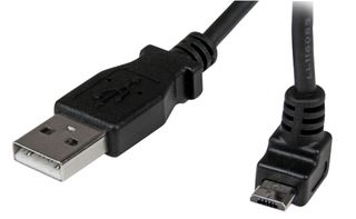 STARTECH USBAUB1MU USB线缆,1m Micro USB线缆,A型至直角Micro B型
