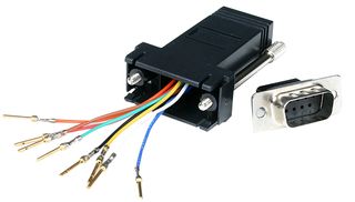 STARTECH GC98MF Connector Adapter, DB9 to RJ45 Modular Serial Adapter, Black