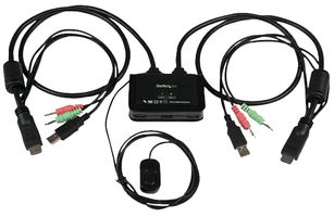STARTECH SV211HDUA 键盘/显示器/鼠标 (KVM) 开关, 2端口, 手动