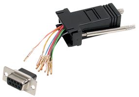 STARTECH GC98FF Connector Adapter, DB9 to RJ45 Modular Serial Adapter, Black
