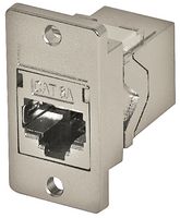 TUK SGACK2SPM 在线适配器,RJ45 插口对 RJ45 插口,8 路,屏蔽,6A 类,面板安装