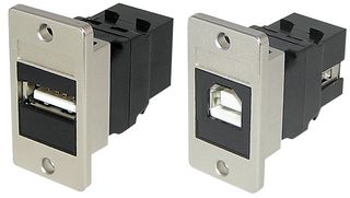 TUK KCUABBKPM USB 面板安装 A型母至B型母 Keystone耦合器
