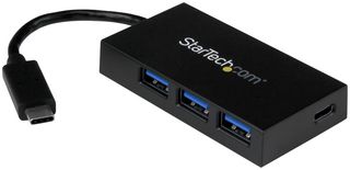 STARTECH HB30C3A1CFB 集线器,4端口USB-C集线器,USB-C转1xUSB-C和3xUSB-A,USB 3.0集线器,5Gbps