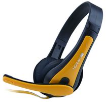 CANYON CNS-CHSC1BY Simple Stereo PC Headset, Black/Yellow