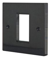 TUK KPH1BK 面板, 面板, Snap-in Euro Style Enclosures, 1, ABS(丙烯腈 - 丁二烯 - 苯乙烯)主体, 黑色