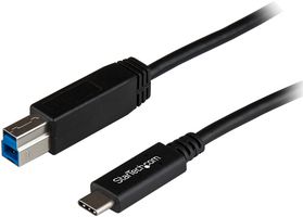 STARTECH USB31CB1M USB Cable, 1m 3 ft USB C to USB B Printer Cable, M/M, USB 3.1 (10Gbps)