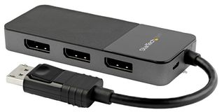 STARTECH MST14DP123DP Monitor Adapter, 3 Port DisplayPort MST Hub, 3 x 4K, DP 1.4 Multi Monitor Splitter, Windows
