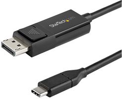 STARTECH CDP2DP1MBD Audio / Video Cable Assembly, 3.3 ft. (1 m) USB C to DisplayPort 1.2 Cable, Bidirectional, 4K 60Hz