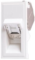 TUK SGKS45WHAX 模块连接器, 白色, RJ45 插座, 1 x 1 (端口), 8P8C, Cat6a, 面板安装