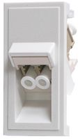 TUK OL45MMWHPT 光纤适配器, Eurostyle, 6C, White, LC Duplex, LC Duplex, 45° 角度转换器