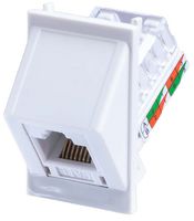 TUK SKMC645WHPT 模块连接器, 白色, RJ45 插座, 1 x 1 (端口), 8P8C, Cat6, 卡扣式