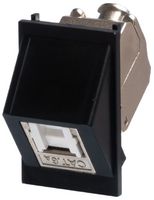 TUK SGKS645BKPT 模块连接器, 黑色, RJ45 插座, 1 x 1 (端口), 8P8C, Cat6a, 卡扣式