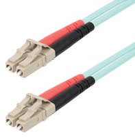 STARTECH 450FBLCLC20 光纤电缆，20 m (65 ft) LC/UPC 至 LC/UPC OM4 多模光纤电缆，双工 50/125µm