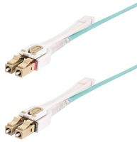 STARTECH 450FBLCLC5PP Fiber Optic Cable, 5m (16.4ft) LC/LC-UPC OM4 Multimode Fiber Cable, Push Pull Tabs, 50/125, 100G