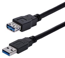 STARTECH USB3SEXT2MBK USB Cable, 2m Black SuperSpeed USB 3.0 Extension Cable A to A, 5Gbps, M/F