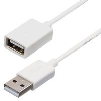 STARTECH USBEXTPAA1MW USB线缆, A型插头至A型插座, 1 m, 3.3 ft, USB 2.0, 白色