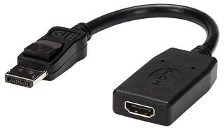 STARTECH DP2HDMI Audio / Video Cable Assembly, DisplayPort Plug, HDMI Receptacle, 5 ", 127 mm, Black