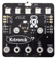 KITRONIK 5623 开发板, Servo:Lite板用于micro:bit, 3个伺服电机, 5个RGB ZIP LED