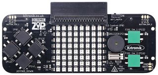 KITRONIK 5626 开发板, :GAME ZIP用于micro:bit, 手持式游戏适配器, 64 x RGB ZIP LED