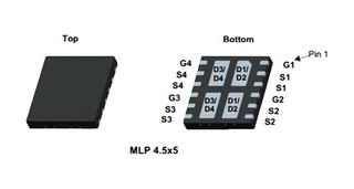 ONSEMI FDMQ8203 双路场效应管, MOSFET, 互补N与P沟道, 100 V, 100 V, 6 A, 6 A, 0.085 ohm