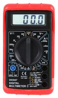 DURATOOL D03047 手持数字万用表, 直流电流、交流/直流电压、连续性、二极管、电阻、晶体管, 3.5, 平均值, 1999, 手动, 500 V