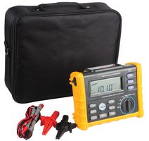 DURATOOL D03131 Digital Insulation & Continuity Tester, 50V, 100V, 250V, 500V, 1kV, 10kohm to 10Gohm, 0°C to 40°C