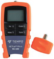 TEMPO NC-100 电缆连续性测试仪, NETcat Micro, 语音, 数据, 视频, 双绞线STP, UTP与同轴