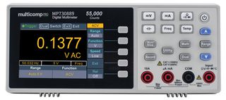 MULTICOMP PRO MP730889 台式数字万用表, 4.5, RS232, USB, 10 A, 750 V, 50 Mohm, Multicomp Pro Bench Digital Multimeters