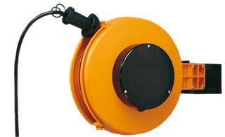 SCHILL FT260.0308 小型可伸缩电缆卷盘, FT260, 8M电缆, 带保险丝端子块, 安装支架, 负载8A/10A