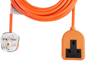 PRO ELEC 0138-10M 延长线, 1 出口, 英式, 13 A, 250 V, 英式G型, 10 m