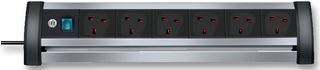 BRENNENSTUHL 1394003416 延长线, 6 出口, 英式, 13 A, 240 V, 英式G型, 3 m