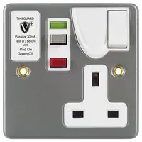 TIMEGUARD RCD04MPVN 开关, 无源, 1路, 230 V, 13 A, 30 mA, 40 ms, 英式, Valiance+