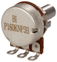 TT ELECTRONICS / BI TECHNOLOGIES P160KNP-0EC15B100K 旋转电位器, 导电塑料, 100 kohm, 1 转, 线性, 200 mW, ± 20%, P160 Series