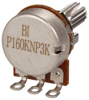 TT ELECTRONICS / BI TECHNOLOGIES P160KNP-0QC20B500K 旋转电位器, 导电塑料, 500 kohm, 1 转, 线性, 200 mW, ± 20%, P160 Series