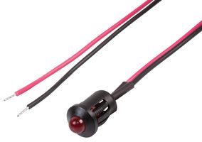 CML INNOVATIVE TECHNOLOGIES T000209 发光二极管指示器 面板安装, 摁入式, 红色, 12 VDC, 8 mm, 无评级
