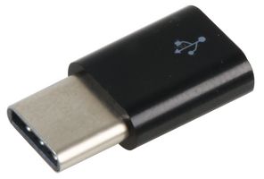 RASPBERRY-PI SC0220 USB Adaptor, Micro USB Type C Plug To USB Type C Socket, Black, Raspberry Pi 4 Model B Boards