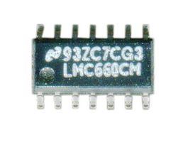 TEXAS INSTRUMENTS LMC660CM/NOPB 运算放大器, 4 放大器, 1.4 MHz, 1.1 V/µs, 5V 至 15.5V, SOIC, 14 引脚